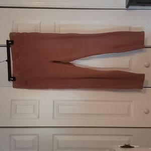 Spanx jean-ish leggings, 1x, Coral